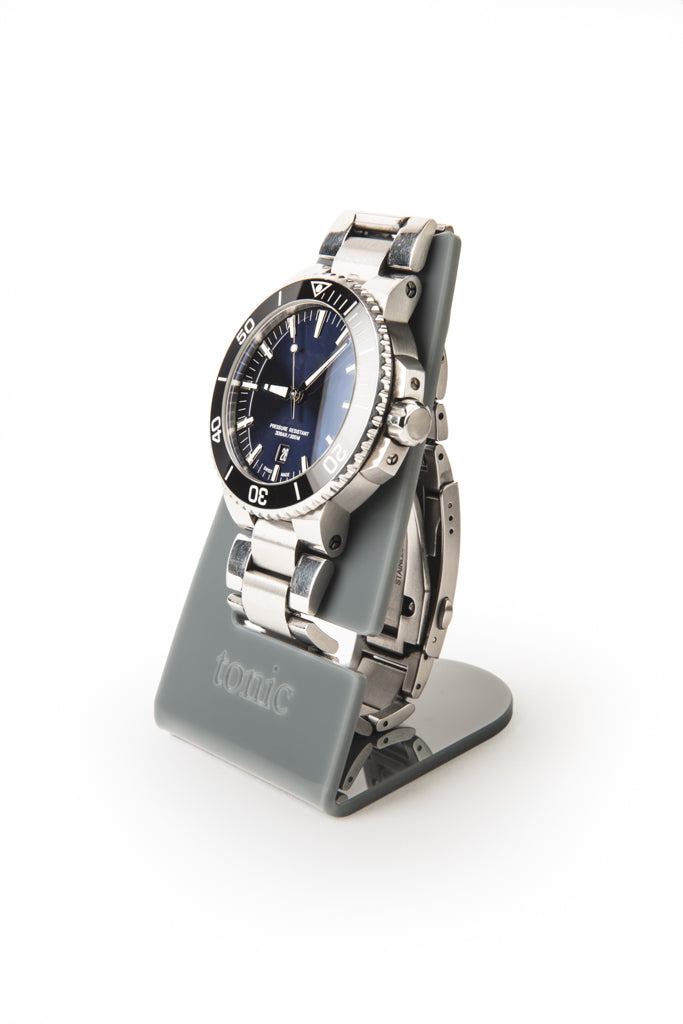 Tonic Wristwatch Stand – Black Translucent – Made in Britain from 100% Recycled Material
